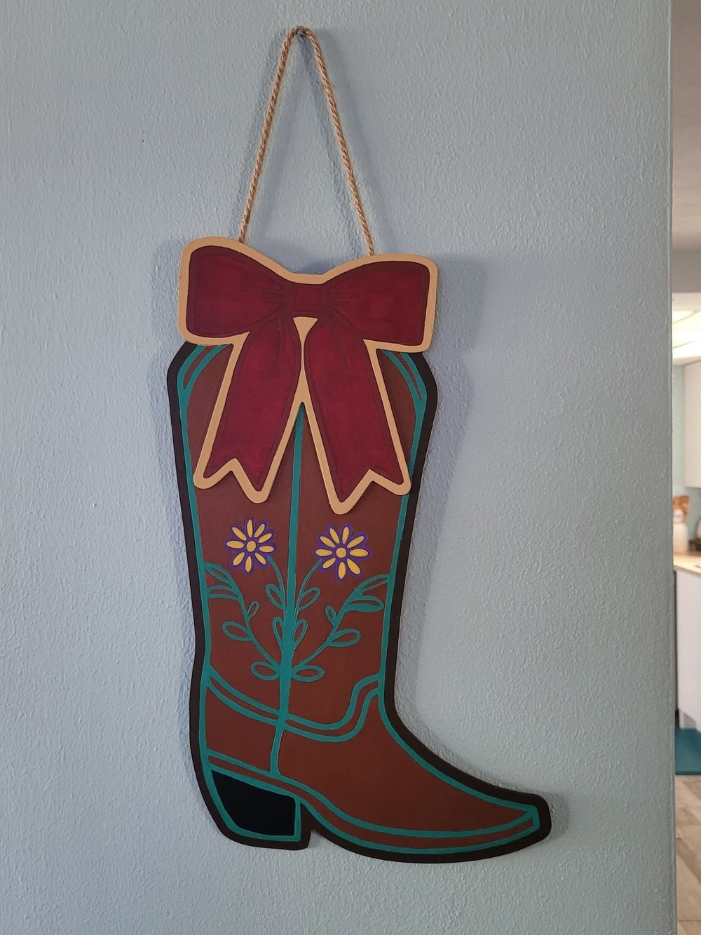 Cowboy Boot Door Hanger